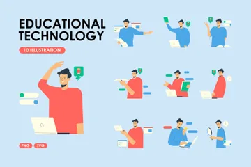 Tecnologia Educacional Pacote de Ilustrações