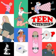 Illustration zu Teenager-Aktivitäten Illustrationspack