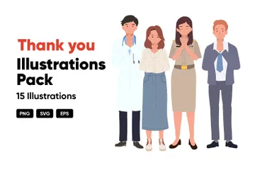 Thank You Illustration Pack