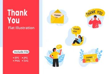 Thank You Illustration Pack