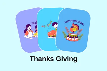 Thanks Giving Illustration Pack