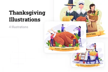 Thanksgiving Illustration Pack