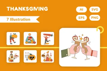 Thanksgiving Illustration Pack