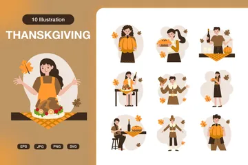 Thanksgiving Illustration Pack