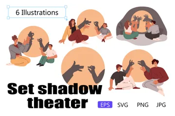 Théâtre d'ombres Illustration Pack