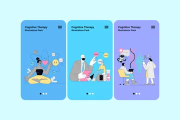 Thérapie cognitive Pack d'Illustrations