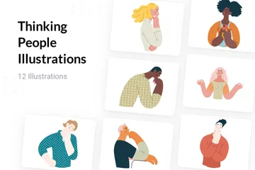 Thinking People Illustration Pack