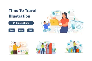 Hora de viajar Illustration Pack