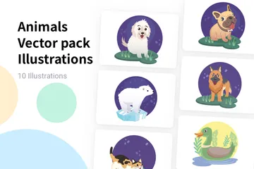 Tiere Vektor Pack Illustrationspack