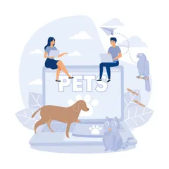 Tierhandlung Illustrationspack