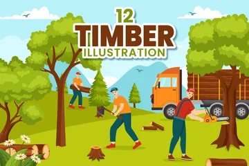 Timber Illustration Pack