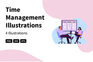 Time Management Illustration Pack