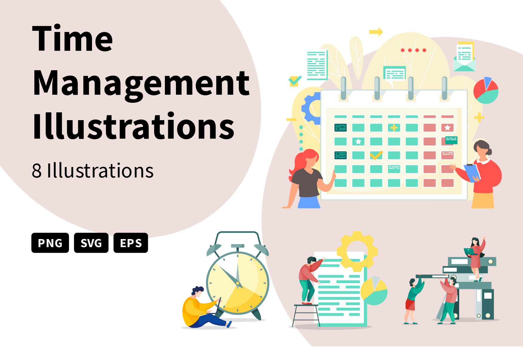 premium-time-management-illustration-pack-from-business-illustrations