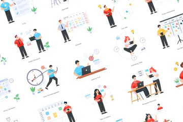 Time Management Illustration Pack