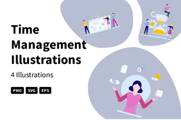 Time Management Illustration Pack