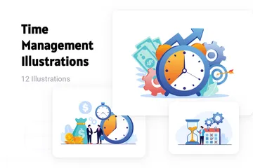 Time Management Illustration Pack