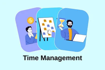 Time Management Illustration Pack