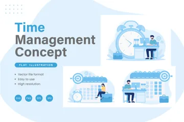 Time Management Illustration Pack