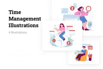 Time Management Illustration Pack