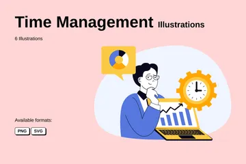 Time Management Illustration Pack