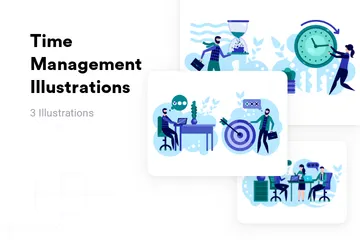 Time Management Illustration Pack