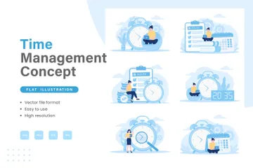 Time Management Illustration Pack