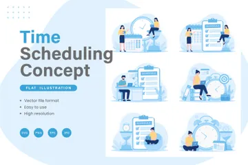 Time Management Illustration Pack