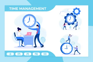 Time Management Illustration Pack