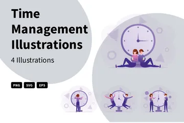 Time Management Illustration Pack