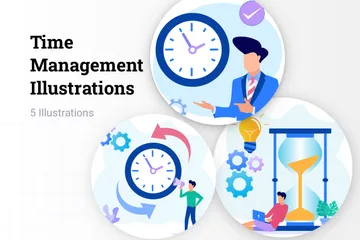 Time Management Illustration Pack