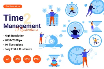 Time Management Part 2 Illustration Pack