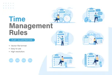 Time Management Rules Illustration Pack