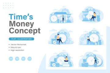 Time's Money Illustration Pack