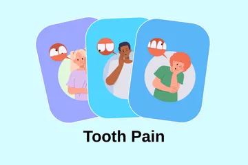 Tooth Pain Illustration Pack