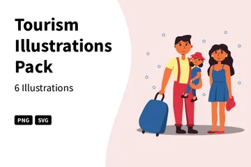 Tourisme Pack d'Illustrations