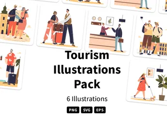 Tourisme Pack d'Illustrations