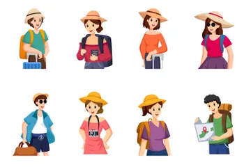 Tourist Illustration Pack