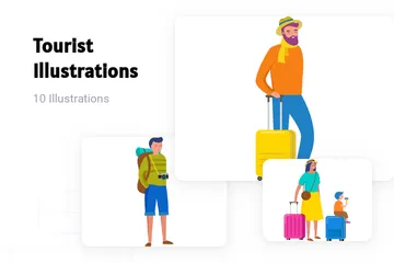 Touristique Pack d'Illustrations