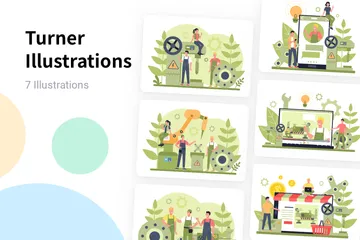 Tourneur Pack d'Illustrations