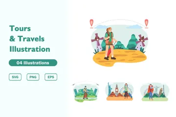 Tours And Travels Illustration Pack
