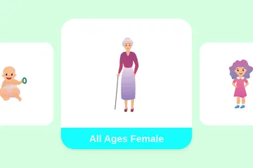 Tous âges Femme Pack d'Illustrations