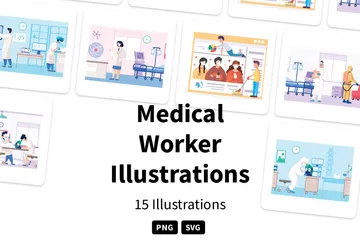 Trabajador médico Paquete de Ilustraciones