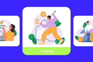 Trading Illustration Pack