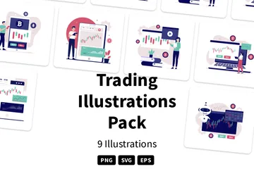 Trading Illustration Pack