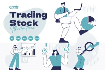 Trading Stock Illustration Pack