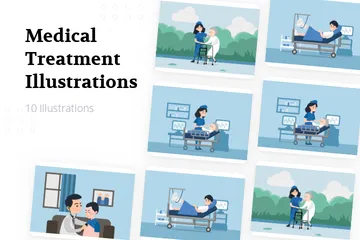 Traitement médical Pack d'Illustrations