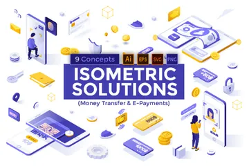 Ilustraciones isométricas Bundle de Ilustraciones