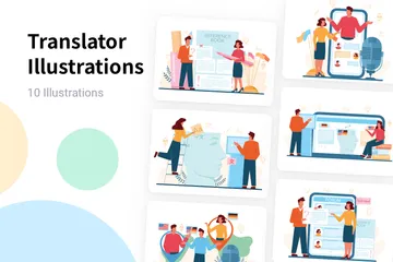 Translator Illustration Pack