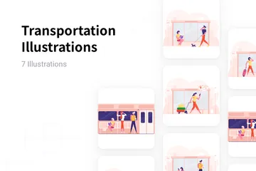 Transport Illustrationspack