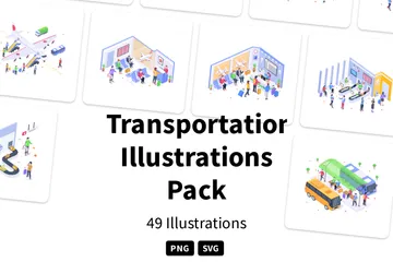 Transport Pack d'Illustrations